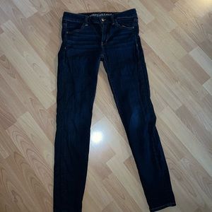 Dark denim jegging
